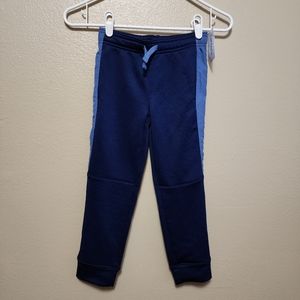 Navy Blue Fleece Lined Track Pants